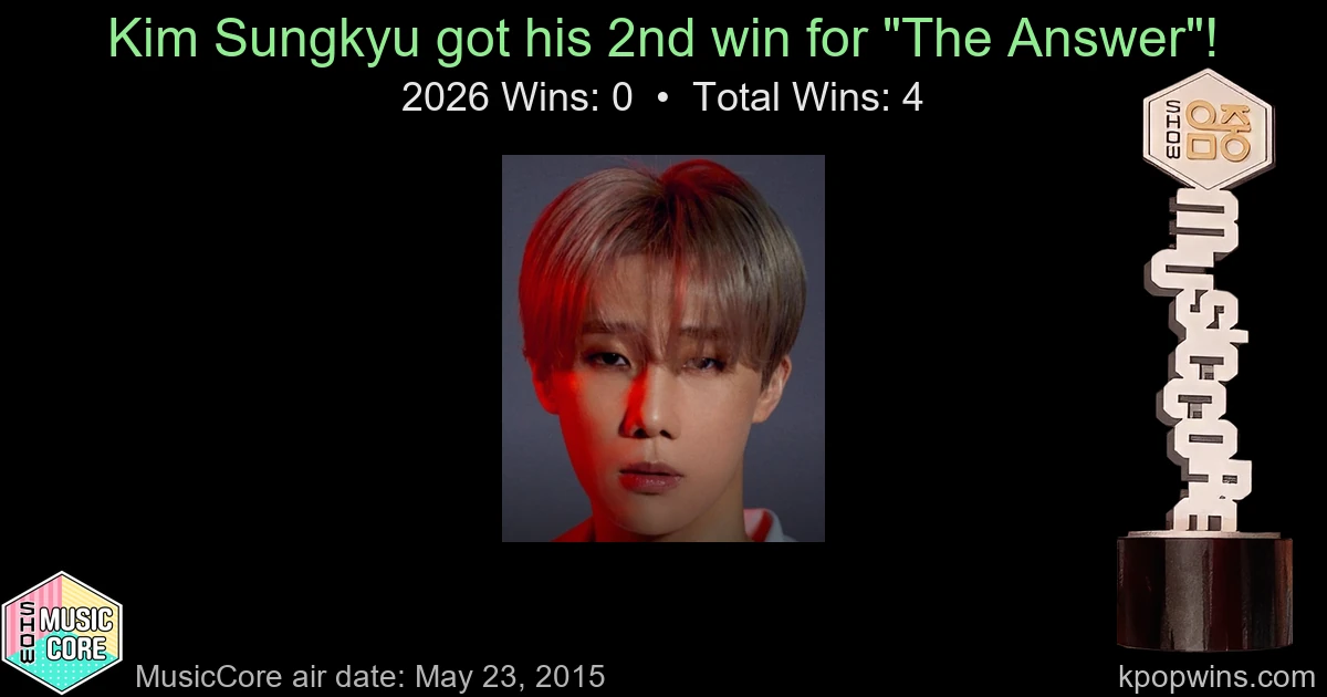 Kim Sungkyu - The Answer
